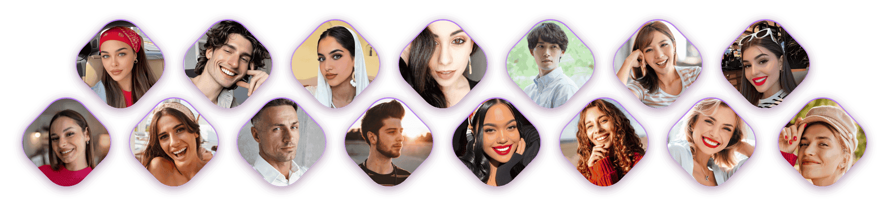 Diverse LivU community — 50 million verified users from 190+ countries